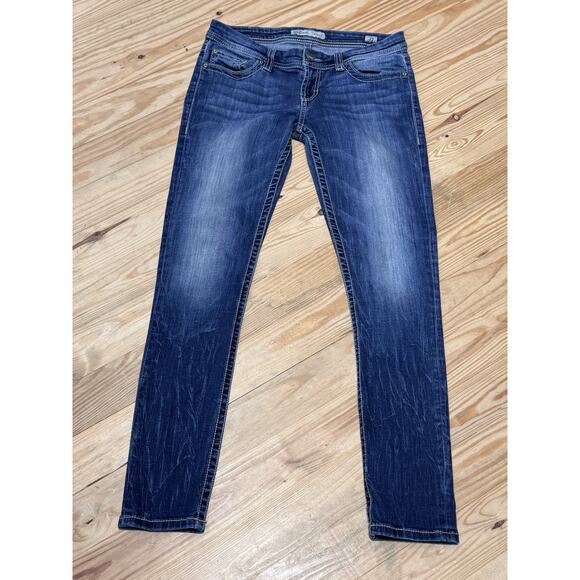 BKE Denim Buckle Stella Straight Stretch Low-Rise Jeans Women’s Size 27 - Picture 1 of 10